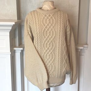 Classic Cable Knit Sweater.  could be good for either men or women, beautiful.